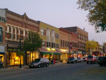 Downtown at dusk